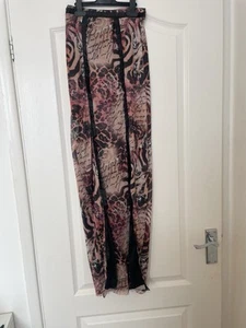 Boohoo Molly Smith Mesh Ruffle Detail Maxi Skirt New With Tags - Picture 1 of 7