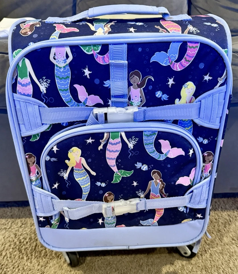 Pottery Barn Kids Mackenzie Mermaid Rolling Luggage Suitcase No Personalization - Image 1 of 4