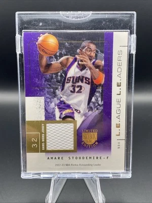 Золотая нашивка Amare Stoudemire 2004 Skybox Limited League Leaders игровая б/у /10 RC - Изображение 1 из 2