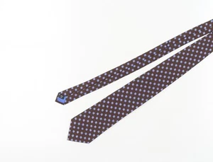 Joseph Turner Men's Brown Floral Silk Tie - Picture 1 of 12