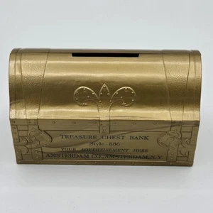 Rare Vtg Salesman Sample Treasure Chest Bank Style 886 Plastic Mid Century  - Picture 1 of 8