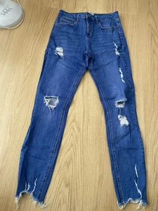 New Without Tags Blue Ripped Jeans From New Look Age 15 - Picture 1 of 3