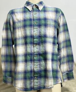 Boca Classics Men's Long Sleeve Flannel Button Up Shirt Size Medium Country - Picture 1 of 7