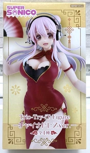 Nitroplus, Super Sonico, Red China Dress Version, Trio Try It Figure, by FuRyu - Picture 1 of 7