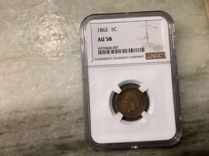 1862 Indian Head Penny AU58 - Picture 1 of 2