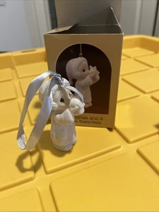 1987 Precious Moments Ornament - I'm Sending You a White Christmas 112372 - Picture 1 of 2