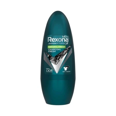 Rexona, Antitranspirante Hombre, Desodorante Roll On, 45ml, Carbón Fresco (Pack de 1) Foto 1 de 4
