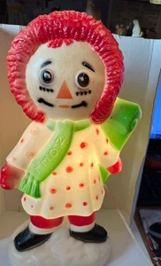 Vintage 1973 Empire Raggedy Ann Weihnachten Blasform 15" NOEL Licht mit Kordel - Bild 1 von 4