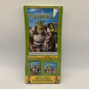 SHREK 2 DVD + PARTY CD Exclusive 2-Pack Full Screen Dreamworks NEW Sealed! - Picture 1 of 11