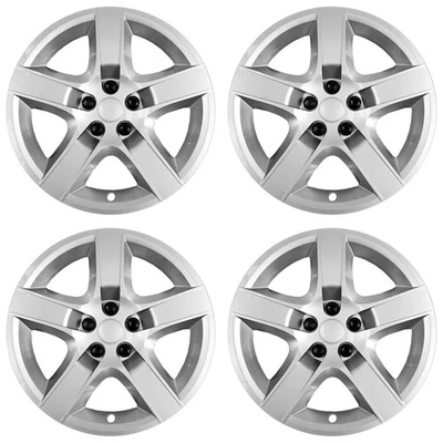 17' Screw-on Silver Wheel Cover Hubcaps for 2007-2010 Pontiac G6 - Image 1 of 4