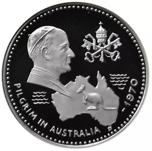 FUJAIRAH U.A.E Silver 10 Riyals 1970 NGC PF67 Visit of Pope Paul VI to Australia - Picture 1 of 4