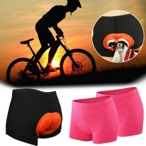 Men Women Cycling Shorts Bike Bicycle 3D Padded Quick-Dry Underwear Pants Liner - Picture 1 of 29