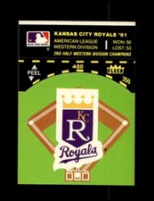 1980 Fleer Team Stickers Kansas City Royals #NNO Kansas City Royals