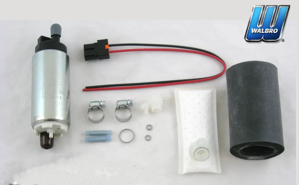 Топливный насос WALBRO 255 л/ч л.с. с установочным комплектом для Nissan Sentra SE-R SR20 1991-1994 годов выпуска - Изображение 1 из 4