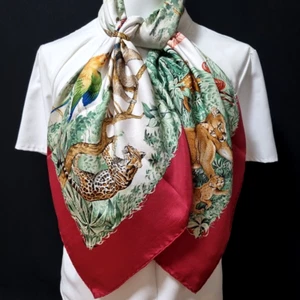 RARE VINTAGE HERMES Silk Scarf "Equateur" Carre 90 designed by Robert Dallet - Picture 1 of 15