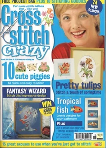 Revista Cross Stitch Crazy Marzo 2001 Incluye 74 Nuevos Diseños - Imagen 1 de 1