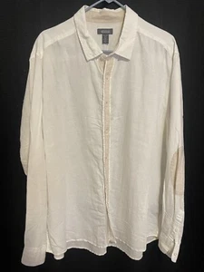 Kenneth Cole Reaction Linen Shirt XXL Mens - Picture 1 of 3
