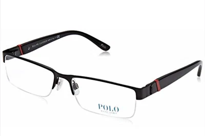 New POLO RALPH LAUREN Eyeglasses Polo 1117 9038 54-17 140 Black & Red Frames - Image 1 of 4