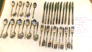 Concept 1957 Lot 39 Forks Spoons Knives Soups Silverplate International Jewelry - Picture 1 of 6