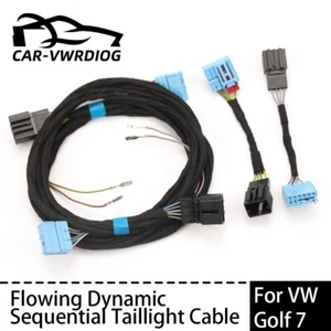 Retrofit LED Tail light Cable Adapter Dynamic Wire Harness Kit For VW Golf 7 - Picture 1 of 6