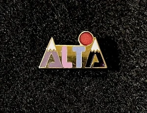 ALTA Vintage Pin de Esquí Insignia UTAH Estación de Esquí Souvenir Viaje Solapa - Imagen 1 de 3