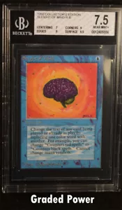 BGS Edición Coleccionista Sleight of Mind BGS 7.5 (5556) Magic Beckett Graduado Magic The Gathering - Imagen 1 de 2