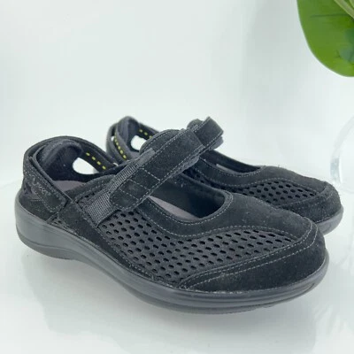 Orthofeet 893 Sanibel Mary Jane Women's 5.5 Wide Black Comfort Orthotic Shoes - Image 1 of 4