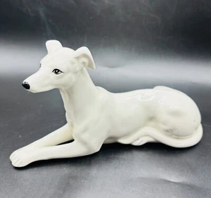Tilso Japan Vintage Porcelain Whippet Greyhound Figurine Sculpture Hand Painted - Picture 1 of 11