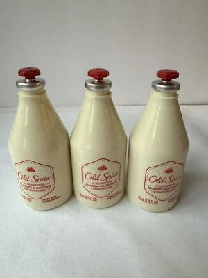 3 Bottles OLD SPICE CLASSIC SCENT AFTER SHAVE Splash on Each 4.25 oz/125ml - Image 1 of 2
