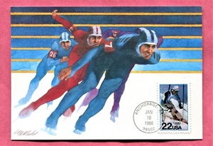 SCOTT 2369 FDC MAXIMUM CARD FIRST DAY COVER SPEED SKATING OLYMPICS 1988 - Picture 1 of 2