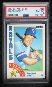 1984 O-Pee-Chee George Brett #223 PSA 8 HOF