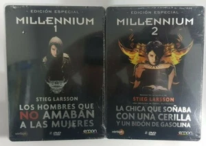 PELICULA DVD PACK MILLENNIUM 1+2 EDICIONES ESPECIALES METAL STEELBOOK PRECINTADA - Foto 1 di 6