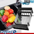 Dish Drainer Dish Drainer Rack Sink Drain Basket For Home Accessories (L Black)