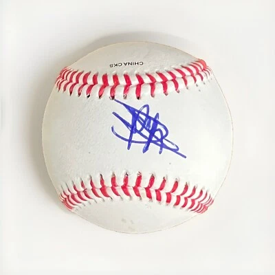 Balón de cuero firmado por Riley Greene de la Liga Oficial Tigres #2 Foto 1 de 2