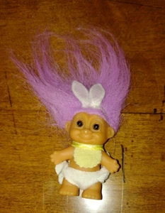 Russ 2" Russ Baby Easter Troll with Purple Hair - Picture 1 of 3