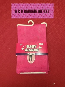 Baby Kisses Girls Footless Tights # 112102 Hot Pink Size 4-6 - Picture 1 of 1
