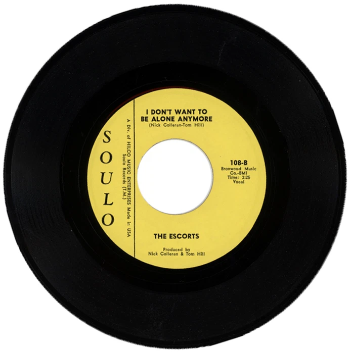 THE ESCORTS "I DON'T WANT TO BE ALONE ANYMORE c/w HITCH...."  1967 NORTHERN SOUL - Image 1 of 1