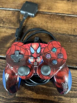 Naki Marvel SpiderMan Minicon Controller For Playstation 2 PS2 Spider-Pad 2004 - Image 1 of 4