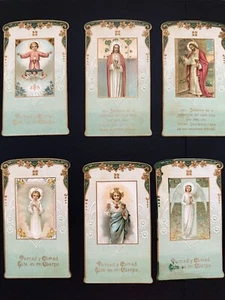 13 carte sacre cromolitografia santino immagine pieuse PRIMERA COMUNIONE. - Foto 1 di 2