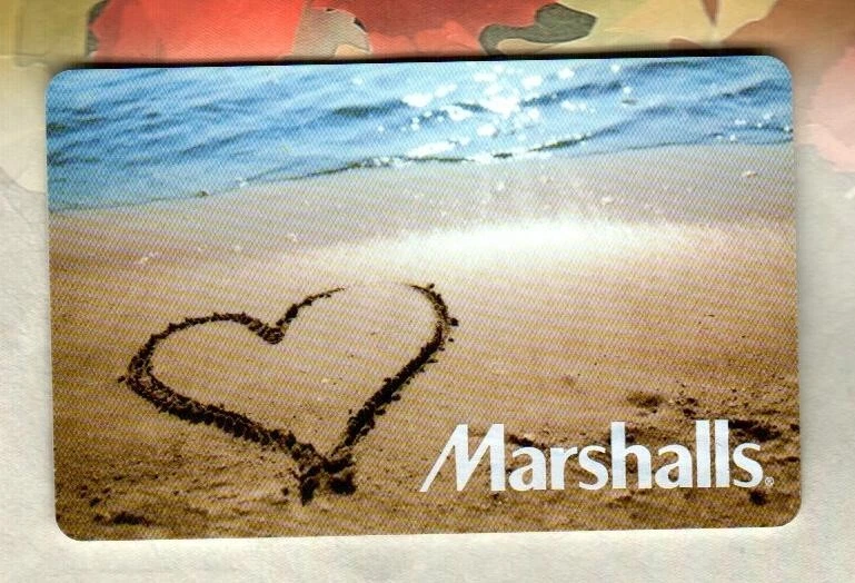MARSHALLS Heart Draw in Beach Sand ( 2009 ) Gift Card ( $0 ) - Image 1 of 1
