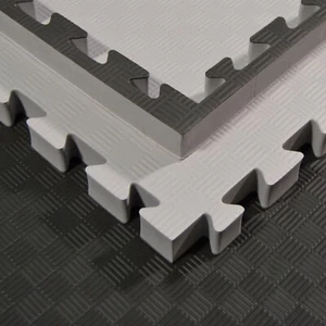 PX Kampfsportmatten, Puzzlematten grau-schwarz, 100x100x4cm. Kampfsport. Budo - Bild 1 von 3