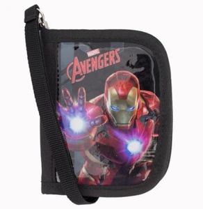 Marvel IRON MAN Mega Neck Wallet Kids Black Wallet - Picture 1 of 6
