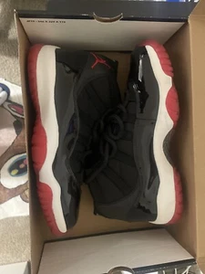 DS Vintage Nike Air Jordan 11 Retro 2001 Bred Sz.10 - Picture 1 of 9