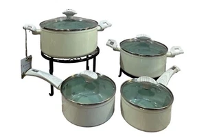 Kochgeschirr 4-teilig Set Kasserolle & Kochtopf mit Glasbelüftungsdeckel Master Class NEU - Bild 1 von 10