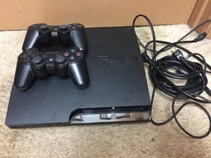 Sony PlayStation 3 PS3 Slim 160GB CECH-3001A Bundle 2 Controllers VERY GOOD! - Picture 1 of 4