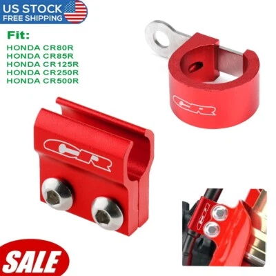 Kit de soporte de abrazadera de manguera de línea de freno delantero para HONDA 98-01 CR 125R 250R 500R 80R 85R Foto 1 de 4