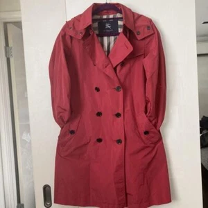 Burberry London Trench Coat Pink Women Size Asian Fit 38 USED from Japan - Picture 1 of 10