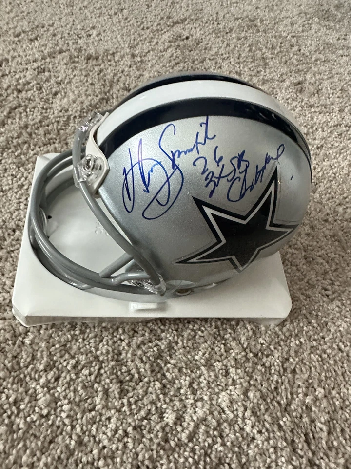 凯文·史密斯迷你头盔达拉斯牛仔签名亲笔签名 INSC 3X SB Champ — 第 1/3 张图片