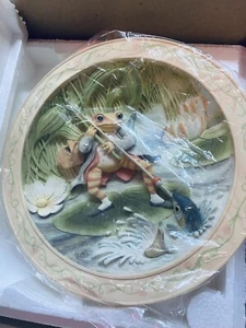 TALE OF MR. JEREMY FISHER 3-D collector plate WORLD OF BEATRIX POTTER Frog Fish - Picture 1 of 1