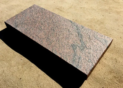 Blockstufe GRANIT geflammt Trittstufe Treppenstufe f. Stahlgestell Stein 6cm NEU - Bild 1 von 4